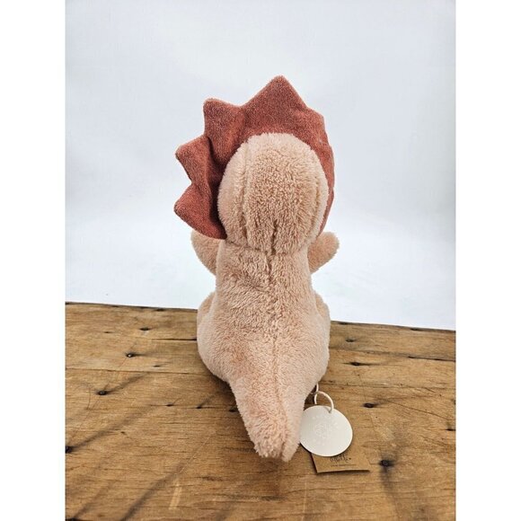 New Albetta Triceratops Recycled Fur Toy Plush Dinosaur Stuffed Animal 10 inch - Picture 3 of 8